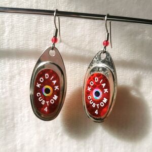 Lure spoon earrings